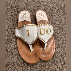 Jack Rogers wedding sandals